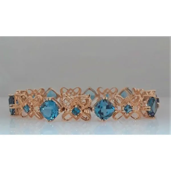 14K Yellow Gold Topaz Bracelet Chipper's Jewelry Bonney Lake, WA