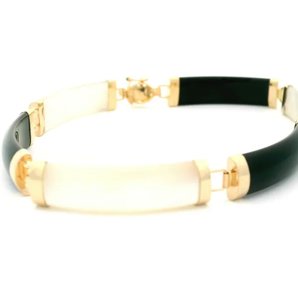 14K Onyx/Mother of Pearl Bracelet Chipper's Jewelry Bonney Lake, WA
