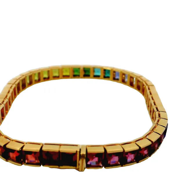 14K Natural Rainbow Gemstone Bracelet Image 3 Chipper's Jewelry Bonney Lake, WA