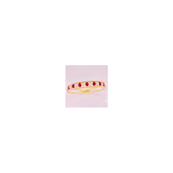 14K Yellow Gold Diamond & Ruby Bracelet Image 2 Chipper's Jewelry Bonney Lake, WA