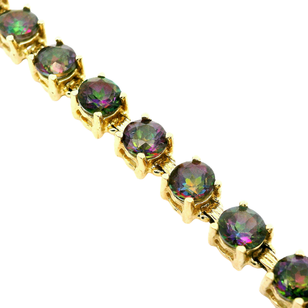 14K Yellow Gold Mystic Topaz Bracelet Chipper's Jewelry Bonney Lake, WA
