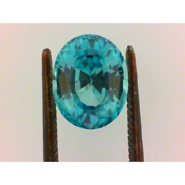 4.97ct Oval Blue Zircon Loose Stone Chipper's Jewelry Bonney Lake, WA