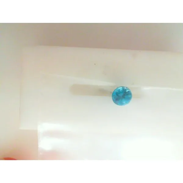 1.12 ct Blue Zircon 6mm Rd Loose Stone Chipper's Jewelry Bonney Lake, WA