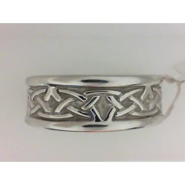 Gents Celtic Design Ring 14K White Gold Chipper's Jewelry Bonney Lake, WA