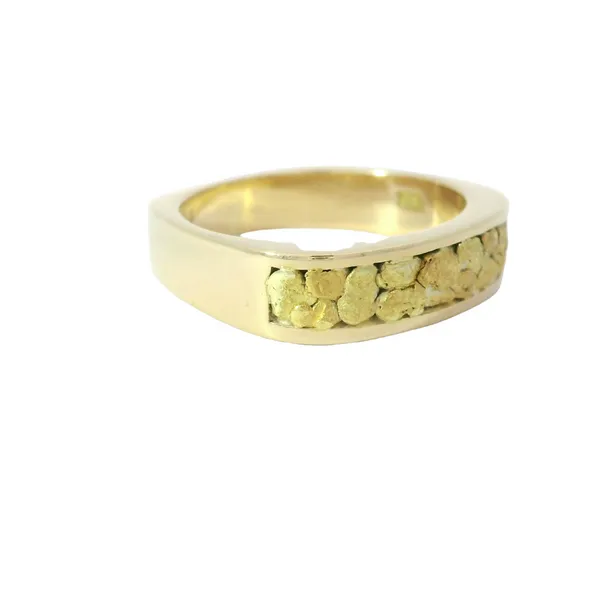 18K Yellow Gold Men's Wedding Band Image 2 Chipper's Jewelry Bonney Lake, WA