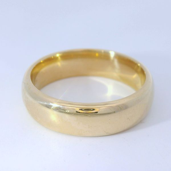14KY 6mm Half Round Band SZ 10 Chipper's Jewelry Bonney Lake, WA