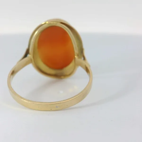 18K Yellow Gold Cameo Ring Image 5 Chipper's Jewelry Bonney Lake, WA