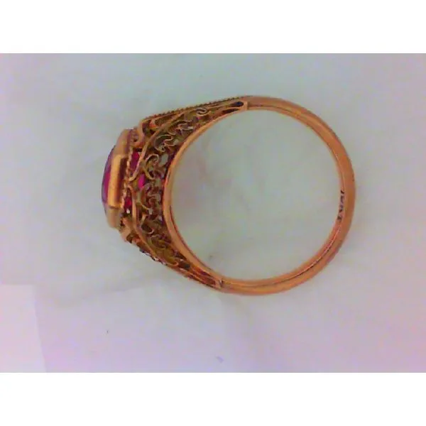10K Rose Gold Synthetic July Birthstone Ring Size 6 Image 2 Chipper's Jewelry Bonney Lake, WA