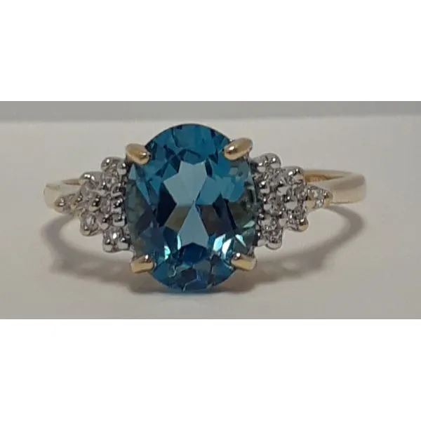 14K Yellow Gold Oval Topaz Ring Chipper's Jewelry Bonney Lake, WA