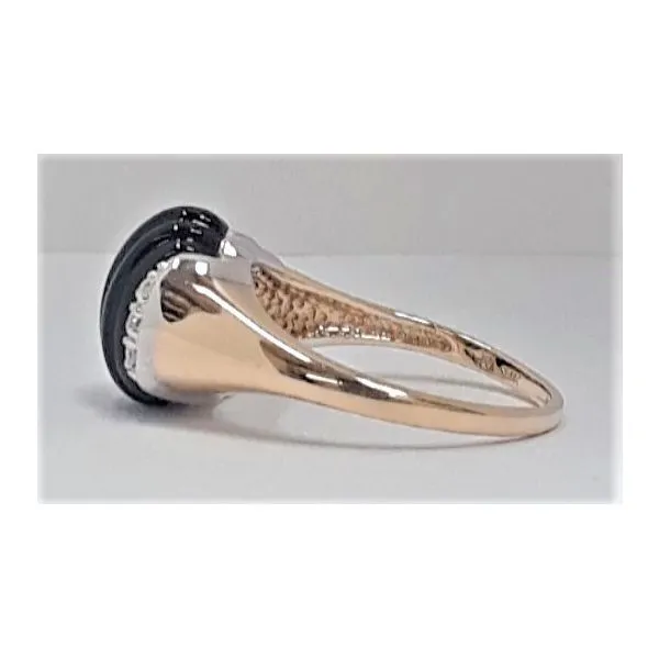 14kt Two-Tone Black Onyx Fashion Ring Image 2 Chipper's Jewelry Bonney Lake, WA