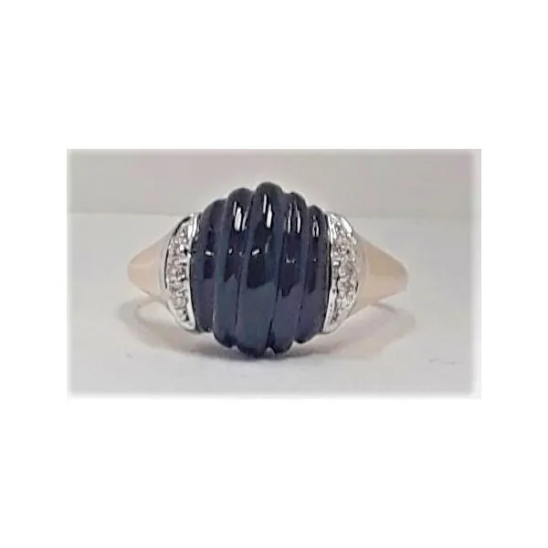 14kt Two-Tone Black Onyx Fashion Ring Chipper's Jewelry Bonney Lake, WA