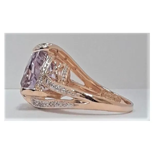 14kt Yellow Gold Trillion Cut Amethyst Fashion Ring Image 2 Chipper's Jewelry Bonney Lake, WA