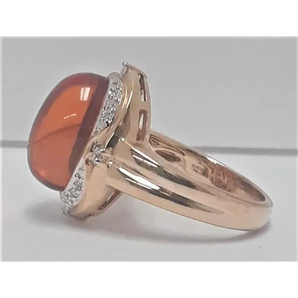 14Kt Yellow Gold Mexican Fire Opal Fashion Ring Image 2 Chipper's Jewelry Bonney Lake, WA