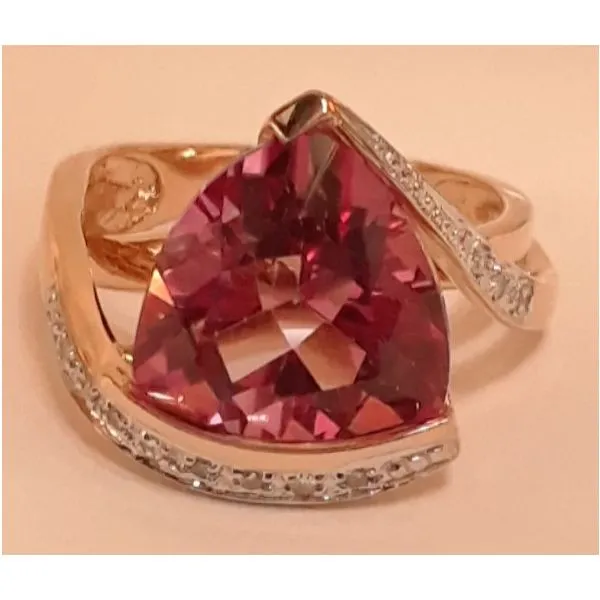 14K Yellow Gold Pink Topaz Fashion Ring Chipper's Jewelry Bonney Lake, WA
