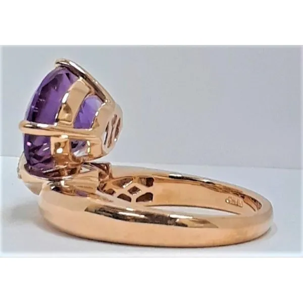 14K Yellow Gold Oval Cut Amethyst Fashion Ring Image 2 Chipper's Jewelry Bonney Lake, WA