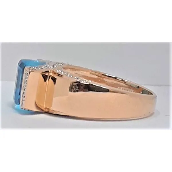 14K Yellow Gold Blue Topaz Fashion Ring Image 2 Chipper's Jewelry Bonney Lake, WA