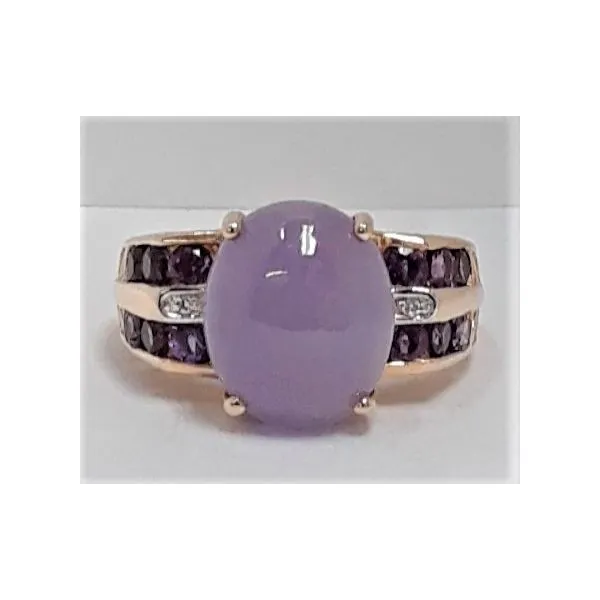 14kt Yellow Gold Lavender Jade Ring Chipper's Jewelry Bonney Lake, WA