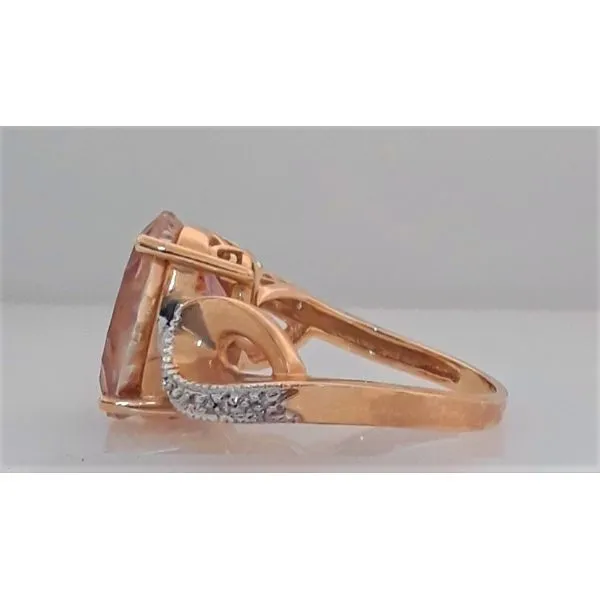 Yellow Gold Sunrise Mystic Topaz and Diamonds Ring Image 2 Chipper's Jewelry Bonney Lake, WA