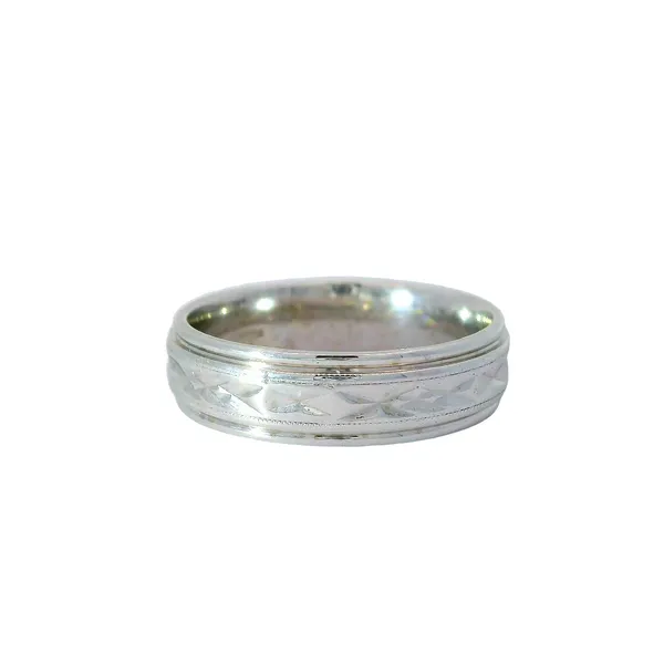 14kt White Gold Band Chipper's Jewelry Bonney Lake, WA