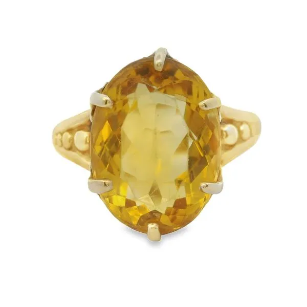 10KY Vintage Citrine Ring Sz.6.75 Chipper's Jewelry Bonney Lake, WA
