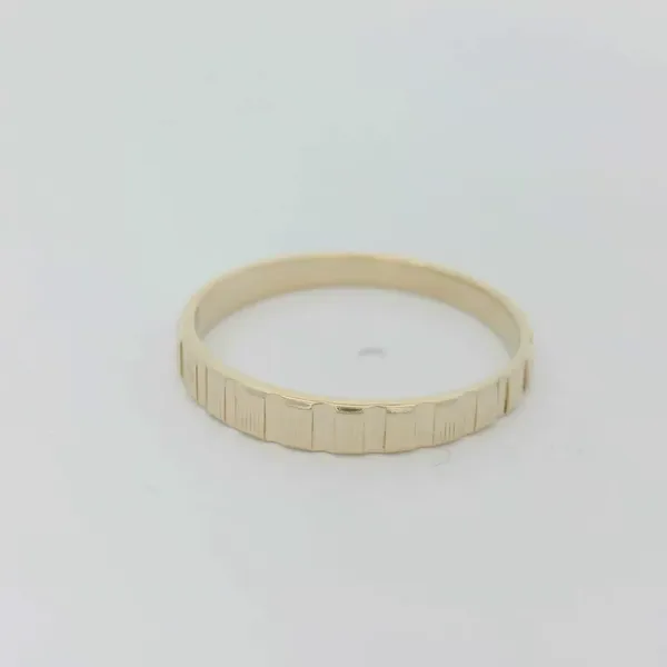 10KY Ribbed Fashion Band Ring Chipper's Jewelry Bonney Lake, WA