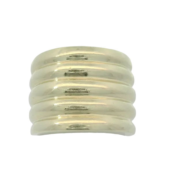 14KY 15mm Wide Tapered Band Ring Sz. 4.5 Chipper's Jewelry Bonney Lake, WA