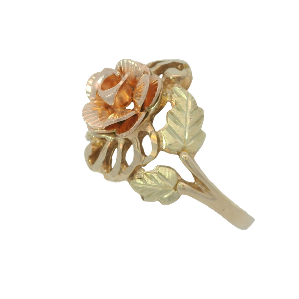 10K Black Hills Gold Rose Ring Image 2 Chipper's Jewelry Bonney Lake, WA