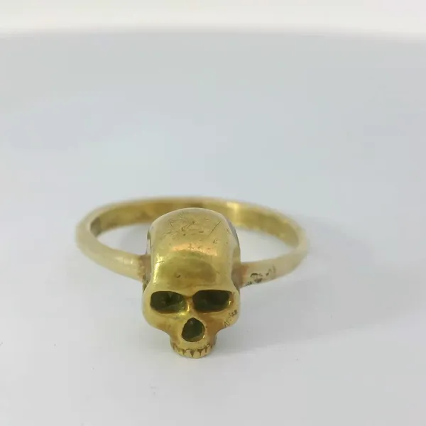 18KY Vintage Handmade Skull Ring Sz. 8 Chipper's Jewelry Bonney Lake, WA
