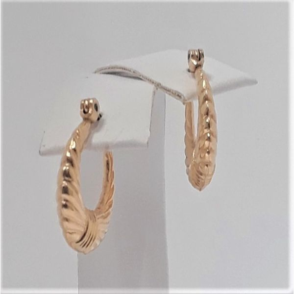 14K Yellow Gold Hoop Earrings Chipper's Jewelry Bonney Lake, WA