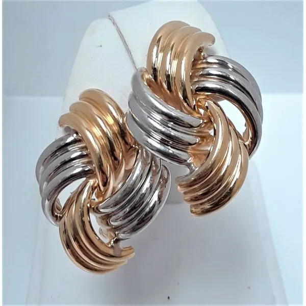 14KTT Omega Clasp Earrings Chipper's Jewelry Bonney Lake, WA