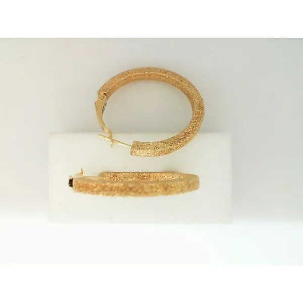 14kt Yellow Gold Hoop Earrings1-3/16