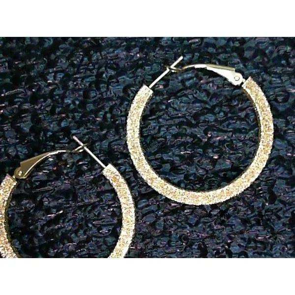 14kt Yellow Gold Hoop Earrings1-3/16