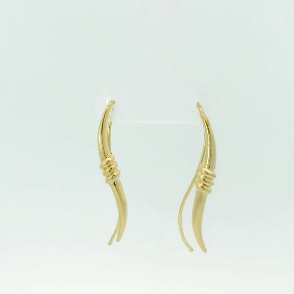14KY Freeform Earrings Image 2 Chipper's Jewelry Bonney Lake, WA