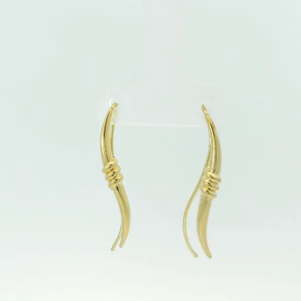 14KY Freeform Earrings Image 3 Chipper's Jewelry Bonney Lake, WA