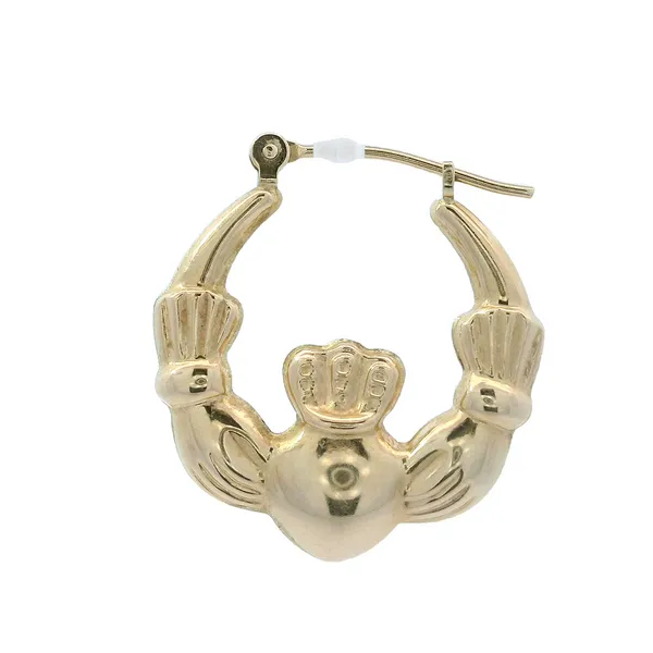14kt Yellow Gold Claddagh Earrings Chipper's Jewelry Bonney Lake, WA