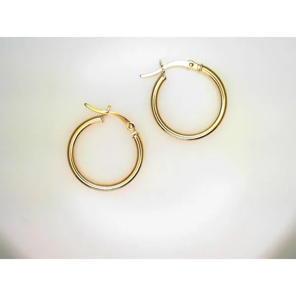 Round Tube Polished Hoop Earrings Chipper's Jewelry Bonney Lake, WA