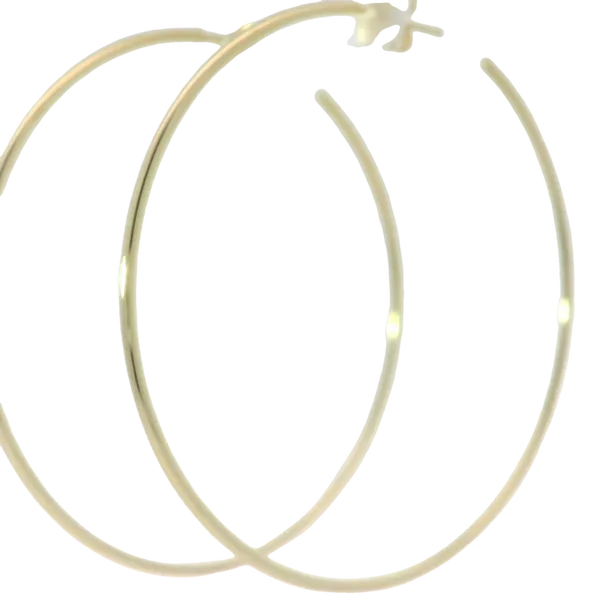 14KY Hoop Post Earrings Image 4 Chipper's Jewelry Bonney Lake, WA