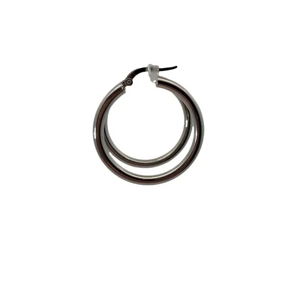 14KY Textured Hoop Earrings Image 2 Chipper's Jewelry Bonney Lake, WA