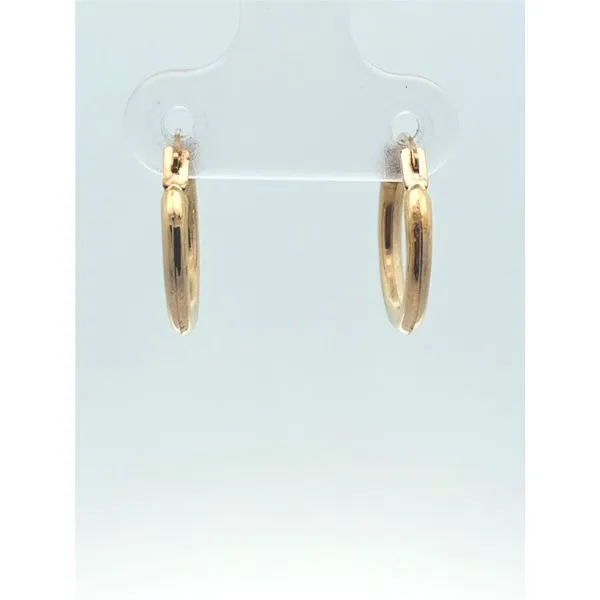 14KY Textured Hoop Earrings Chipper's Jewelry Bonney Lake, WA