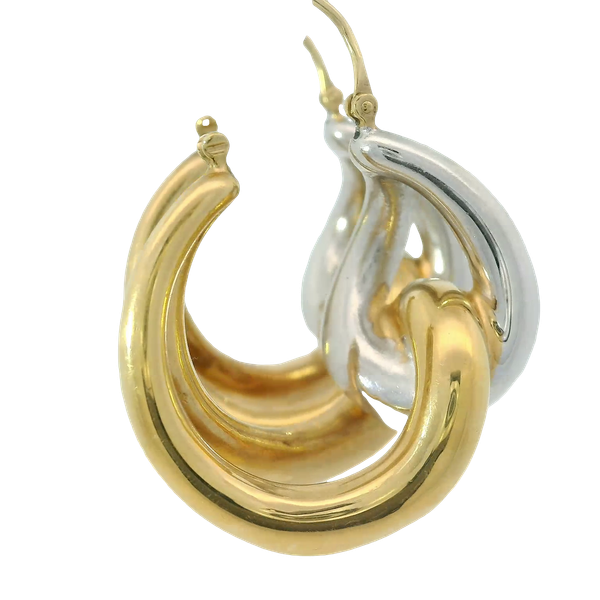 14K Yellow Gold Hoop Earrings Image 2 Chipper's Jewelry Bonney Lake, WA