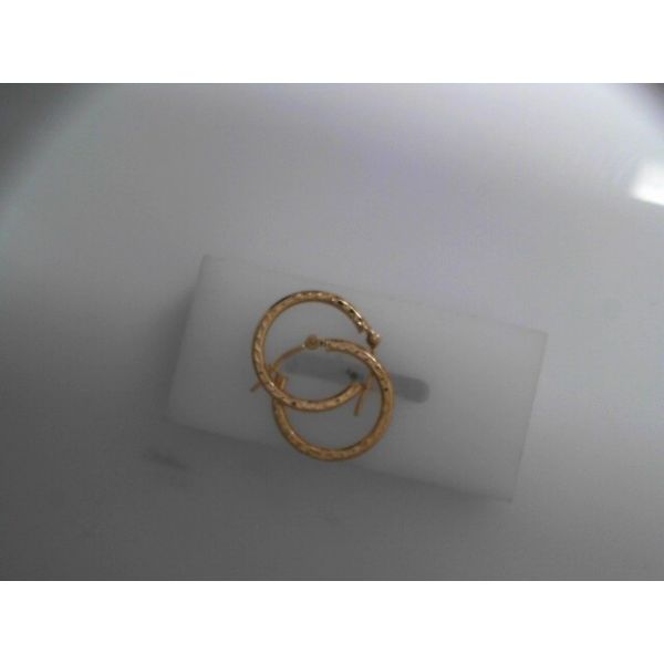 14KY Hoop Earrings Approximately 17.50mm in diameter. Chipper's Jewelry Bonney Lake, WA