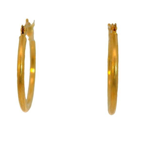 14KY Hoop Earrings Approximately 17.50mm in diameter. Chipper's Jewelry Bonney Lake, WA
