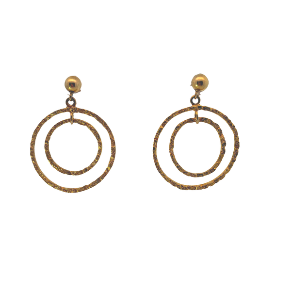10KY Circle Dangle Earrings & Natural Nugget Chipper's Jewelry Bonney Lake, WA