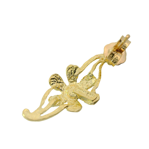 10KTT Floral Motif Stud Earrings. Image 2 Chipper's Jewelry Bonney Lake, WA