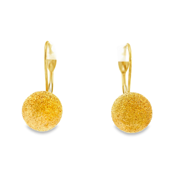 14KY Gold Ball Earrings w/ Leverbacks. Chipper's Jewelry Bonney Lake, WA