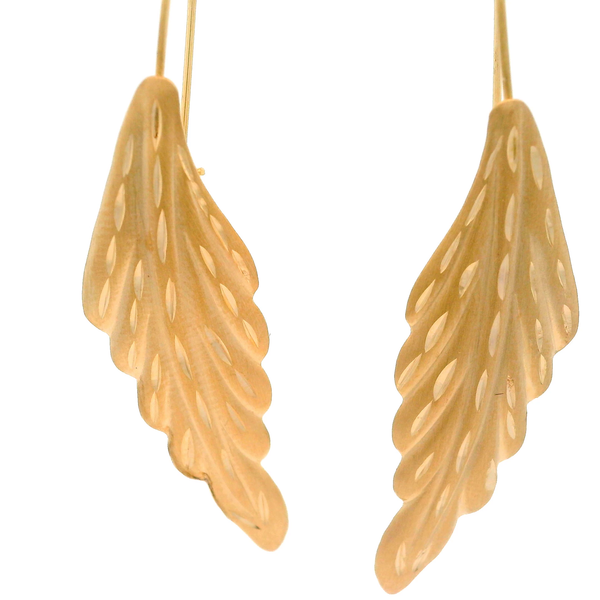 14KR Leaf Dangle Earrings Chipper's Jewelry Bonney Lake, WA