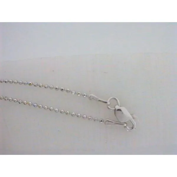 14K White Gold Bead Chain Chipper's Jewelry Bonney Lake, WA