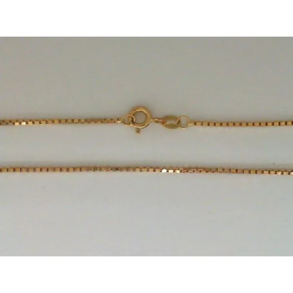 14K Yellow Gold Box Link Chain Chipper's Jewelry Bonney Lake, WA