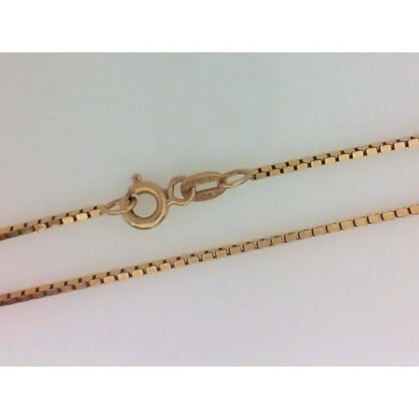 14K Yellow Gold Box Chain Chipper's Jewelry Bonney Lake, WA