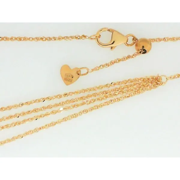 18K Yellow Gold 18.5" Adj Chain Image 3 Chipper's Jewelry Bonney Lake, WA
